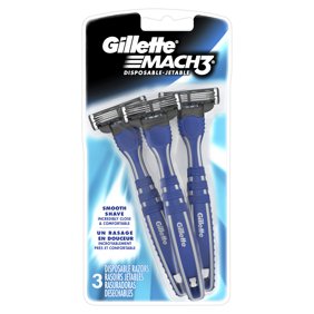 3 Gillete Disposable Razors