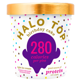 Halo Top Birthday Cake