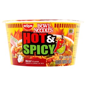 Hot and Spicy Beef Flavor Ramen Noodle Soup