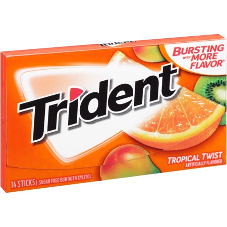 Trident Tropical Twist Sugar Free Gum